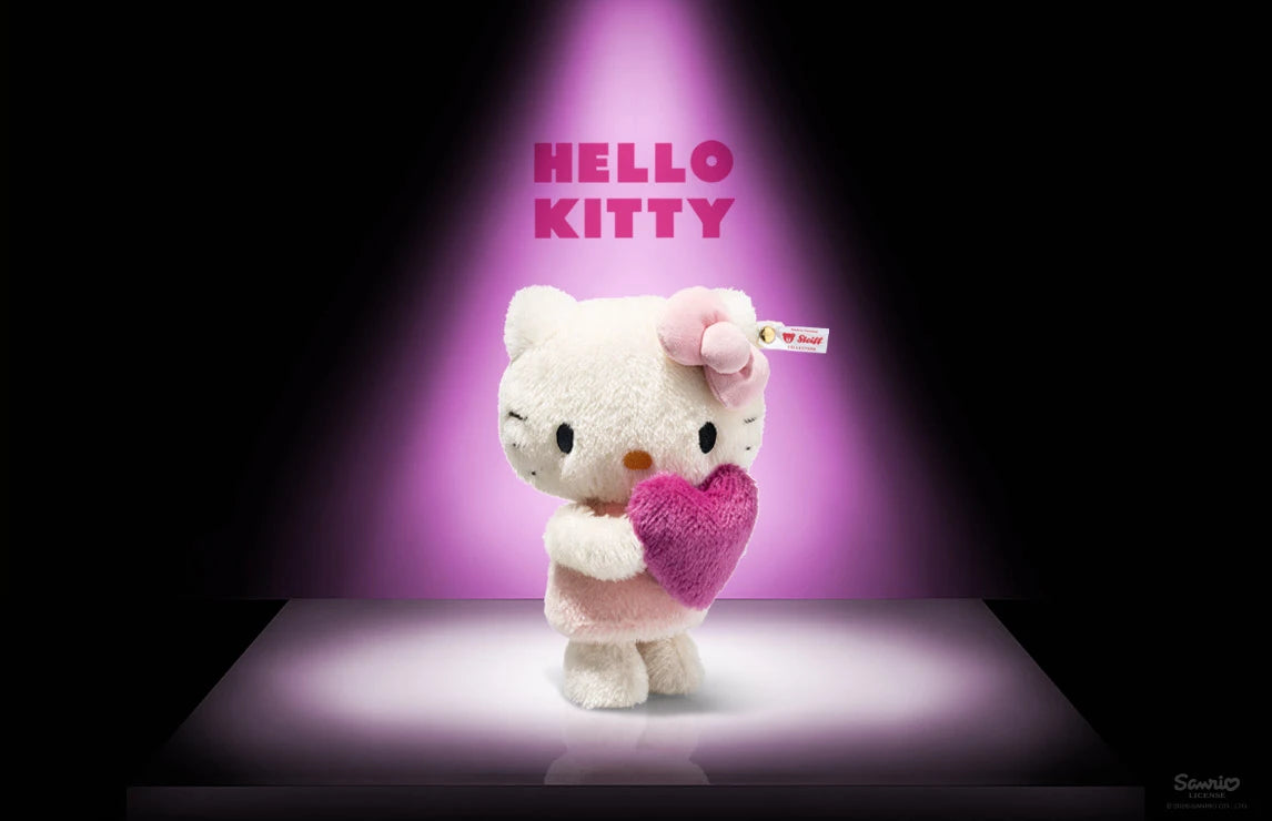 超レア限定品希少価値✨Steiff Hello Kitty ぬいぐるみ 限定品 Steiff Hello Kitty - Limited Edition Mohair w/heart – Stage Nine