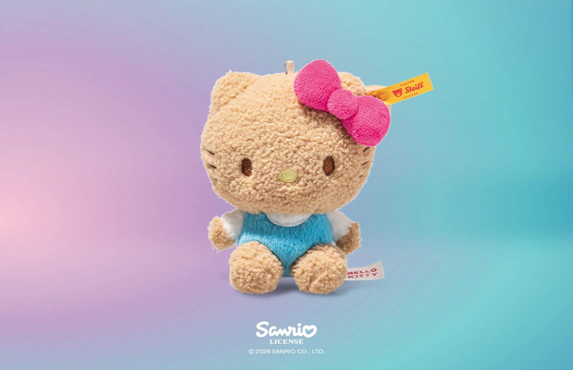 Steiff Hello Kitty Keyring, Beige – Stage Nine Entertainment