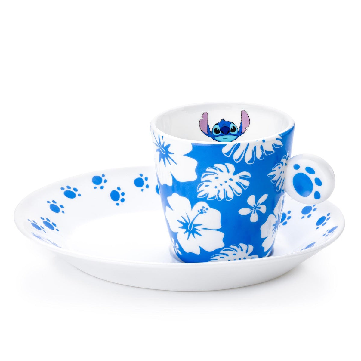 Stitch Bone China Espresso Cup and Saucer