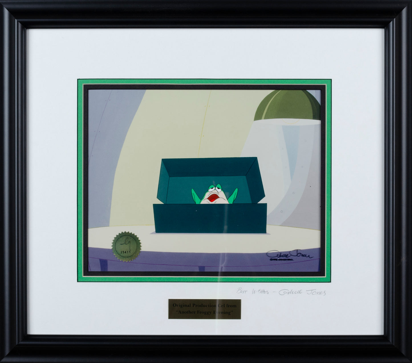 Original Production Cel from "Another Froggy Evening" Autographed by Chuck Jones
