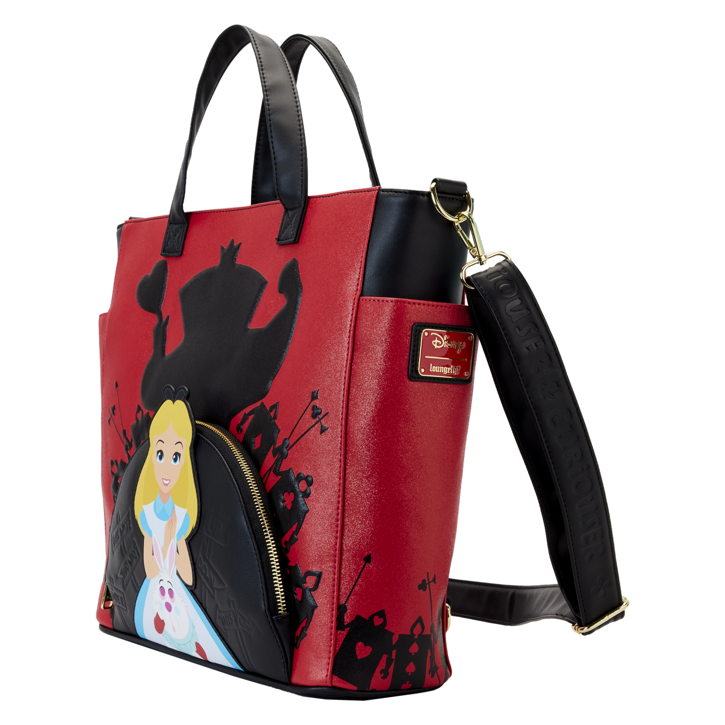 Alice in Wonderland Villains Convertible Crossbody Purse