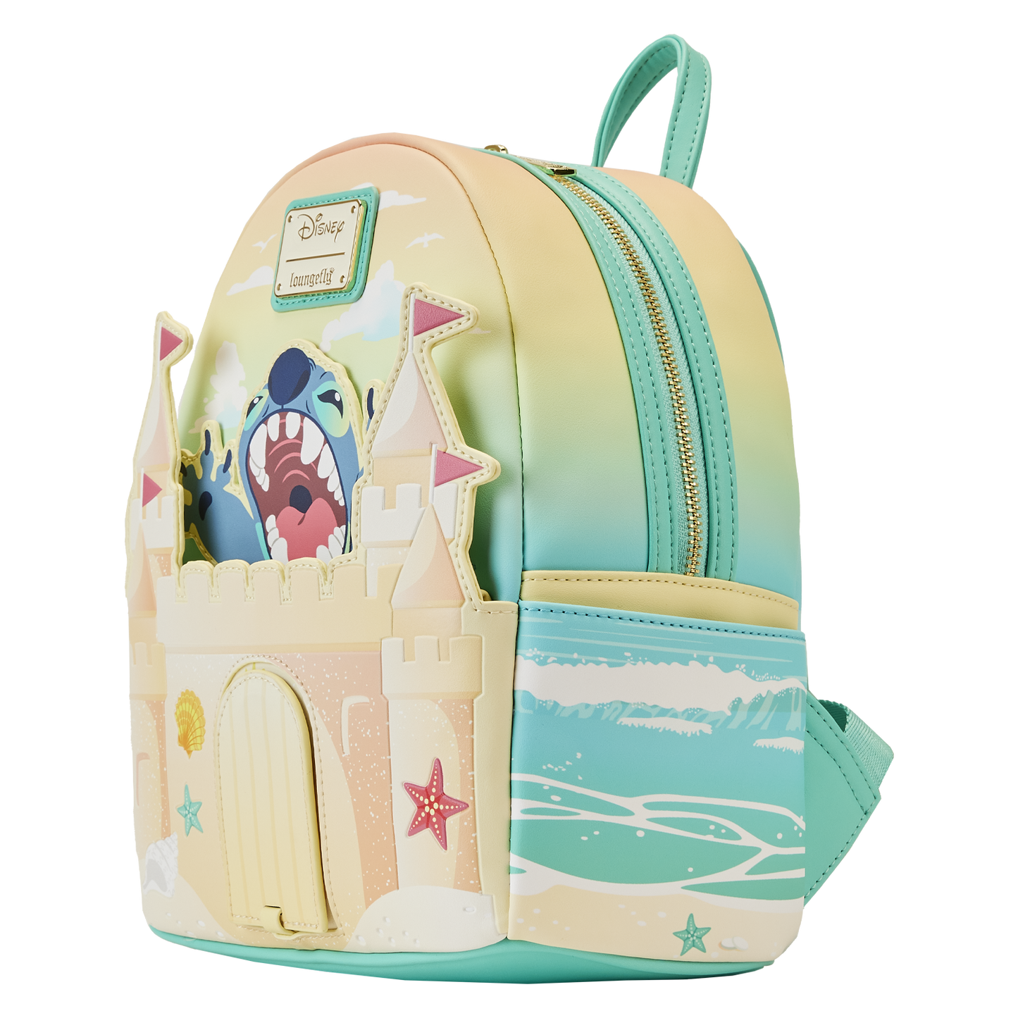 Disney Stitch Sandcastle Beach Surprise Mini Backpack