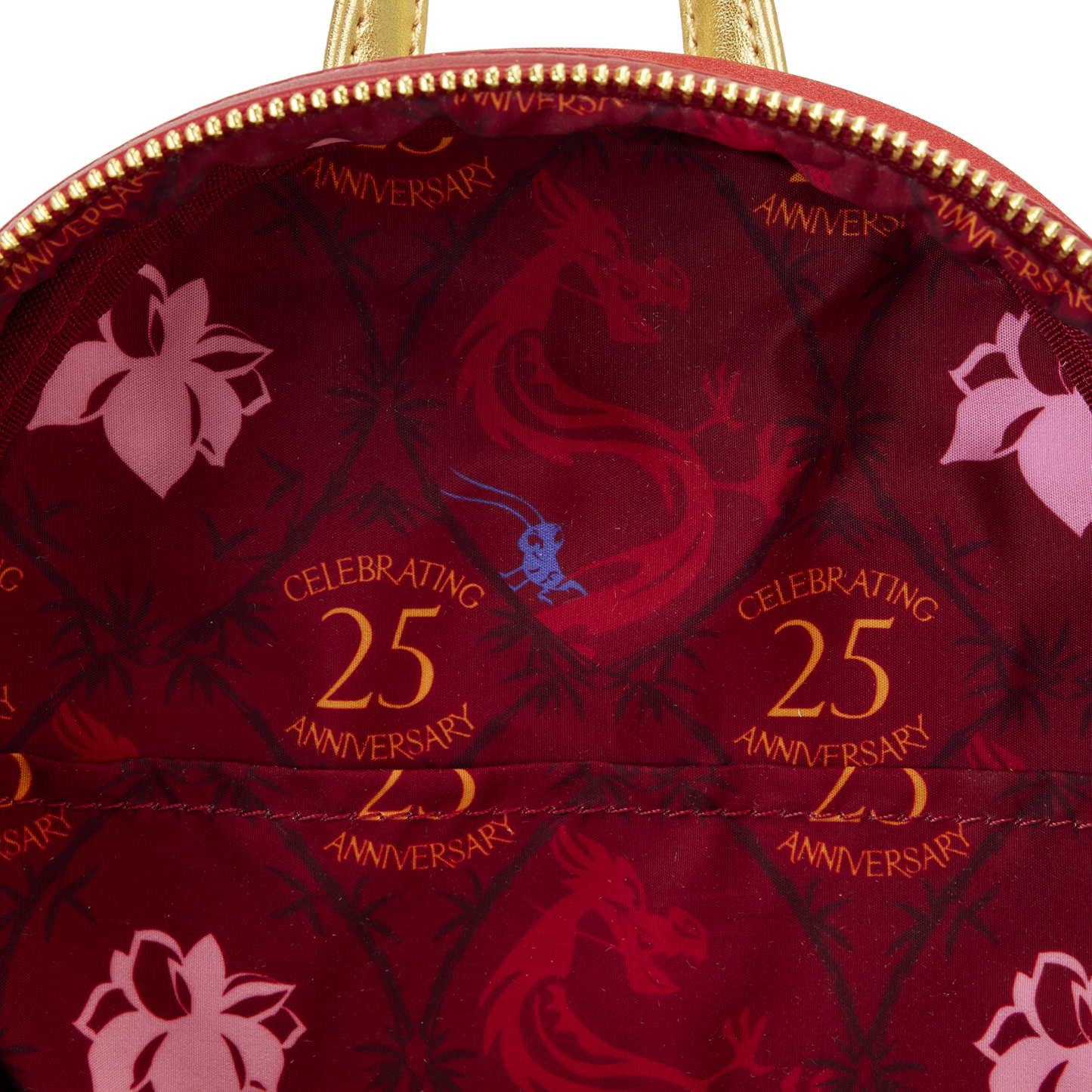 Disney Mulan 25th Anniversary Mushu Glitter Cosplay Mini Backpack