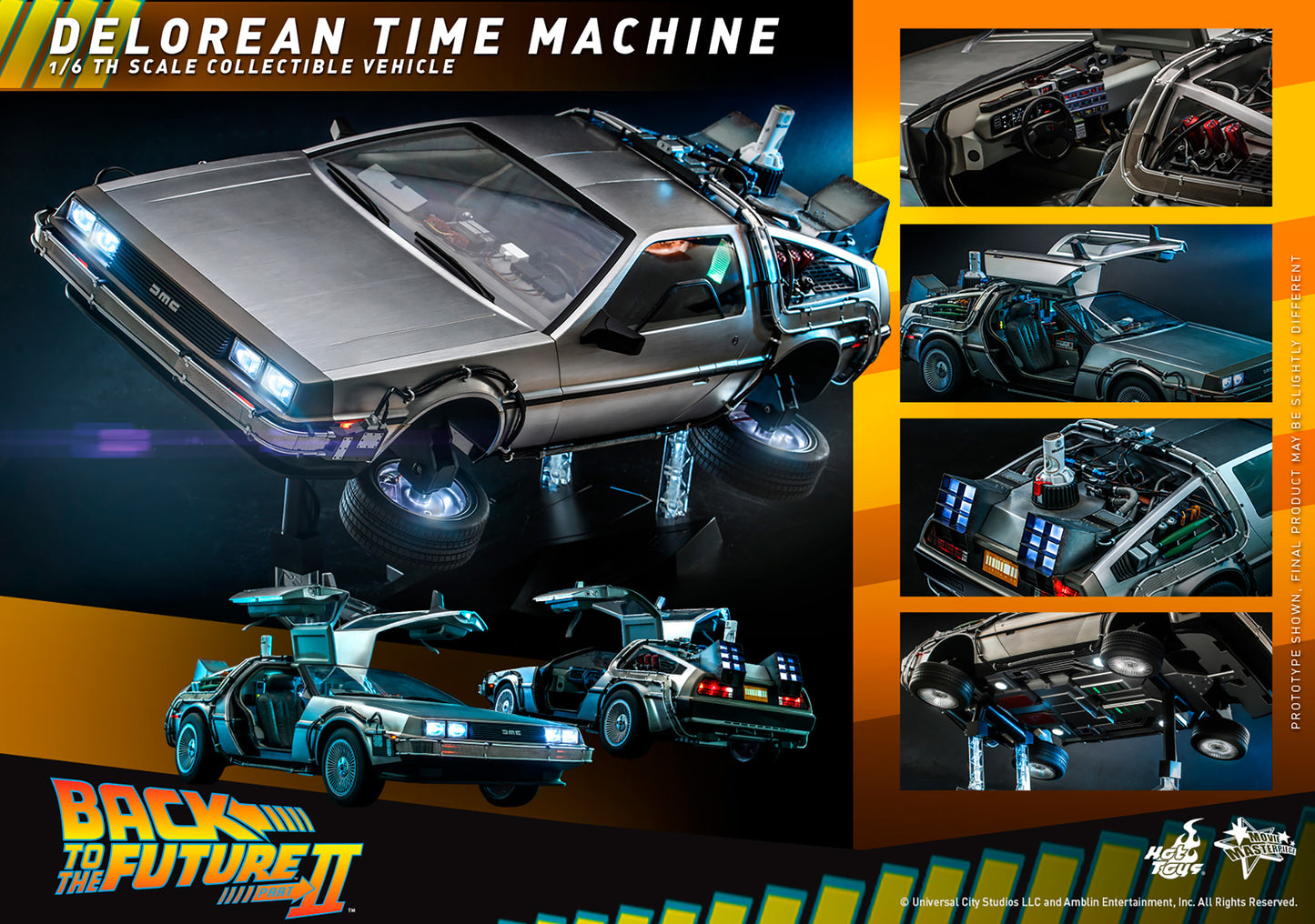 BACK TO THE FUTURE DELOREAN 1:6 SCALE