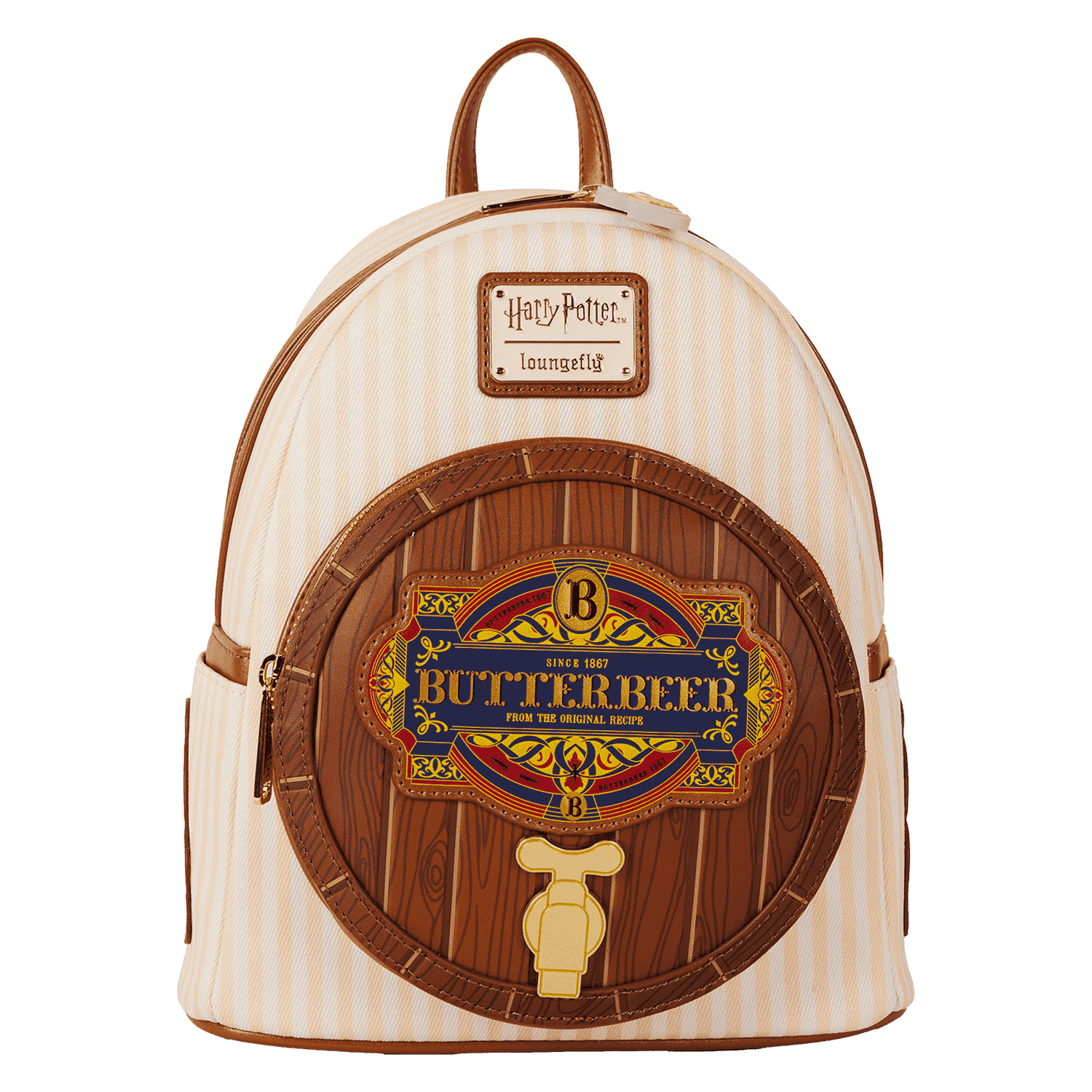 harry potter backpack mini Hogwarts Crest and an iconic Hogwarts house colours pattern on the interior Harry Potter Butterbeer Barrel Scented