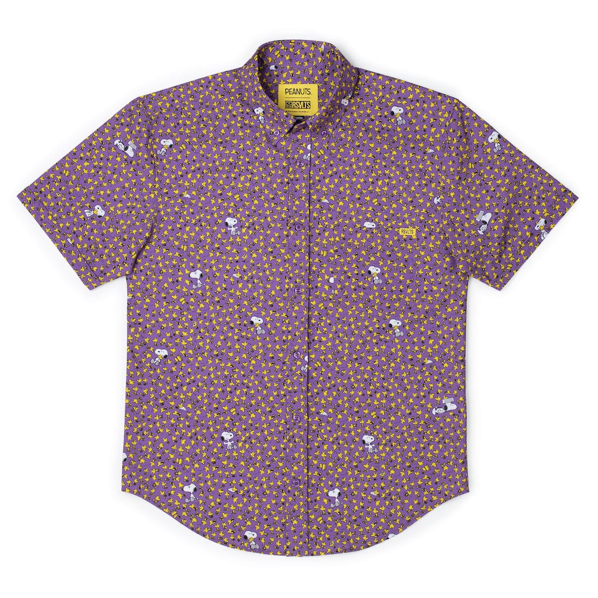 RSVLTS-Peanuts-Bird & Beagle-Short Sleeve Shirt