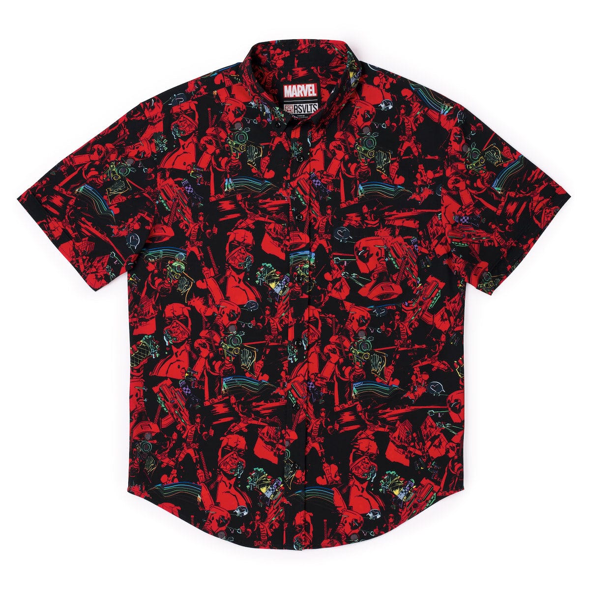 RSVLTS Marvel Deadpool Maximum Effort Short Sleeve Shirt Stage Nine Entertainment Store