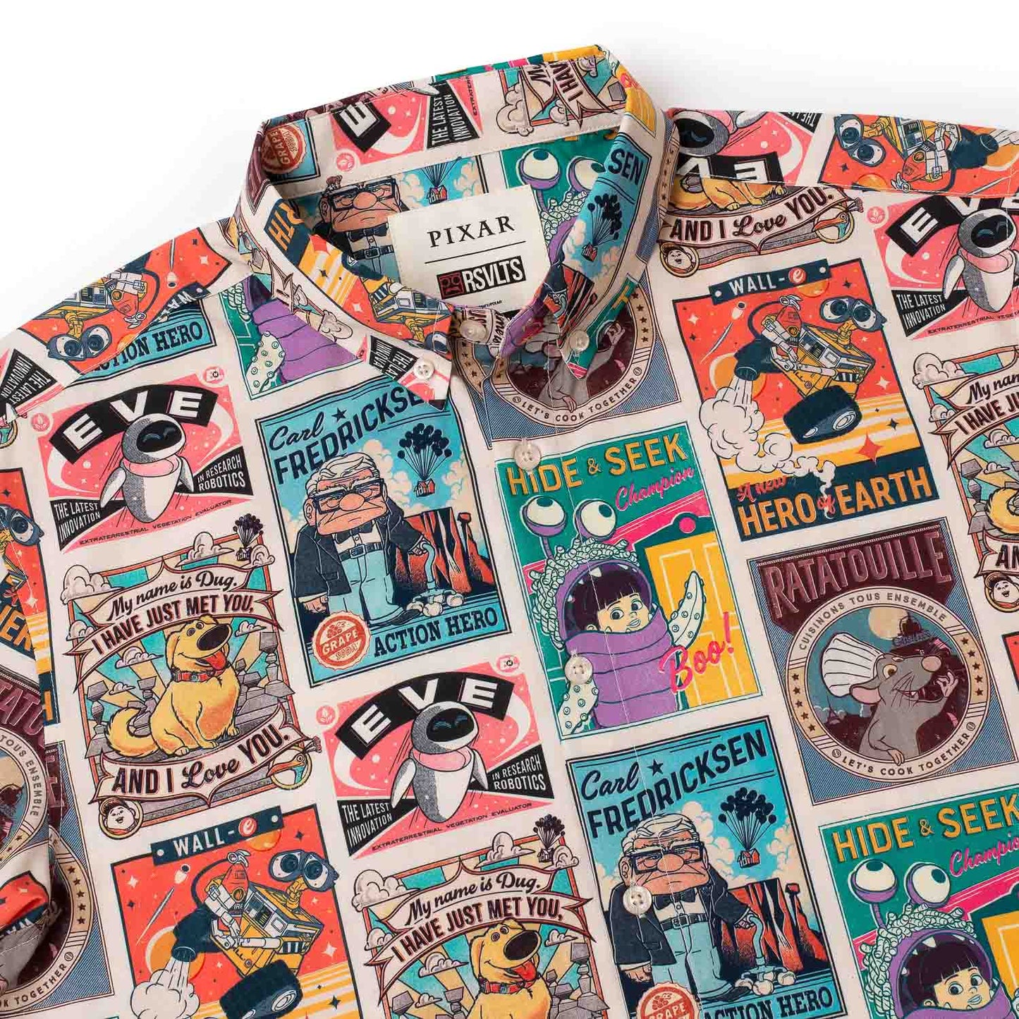 Pixar Fest Posters Short Sleeve Shirt
