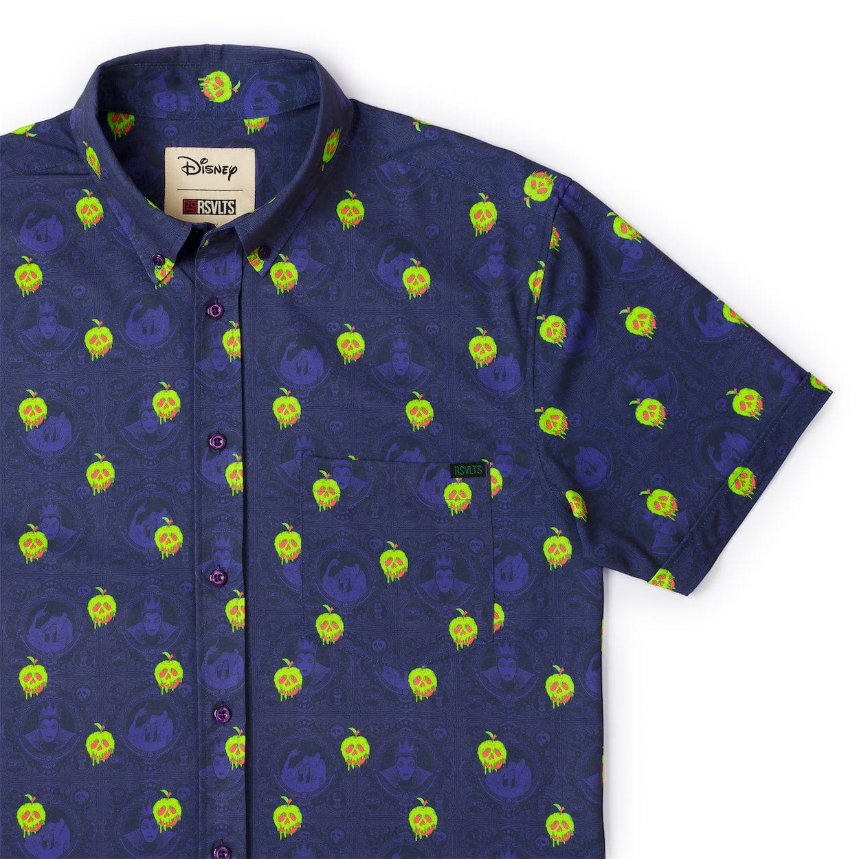 RSVLTS-Disney Villains-Bad Apples-Short Sleeve Shirt 4XL RSVLTS-Disney Villains-Bad Apples-Short Sleeve Shirt 4XL