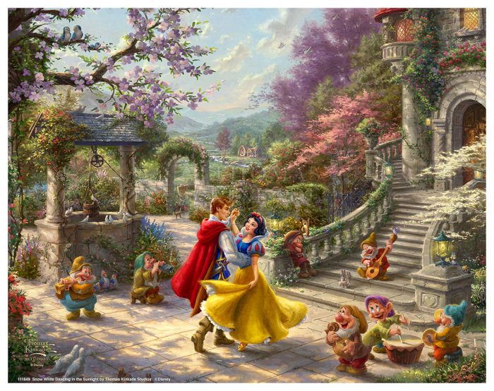 Snow White Dancing the Sunlight Art Print