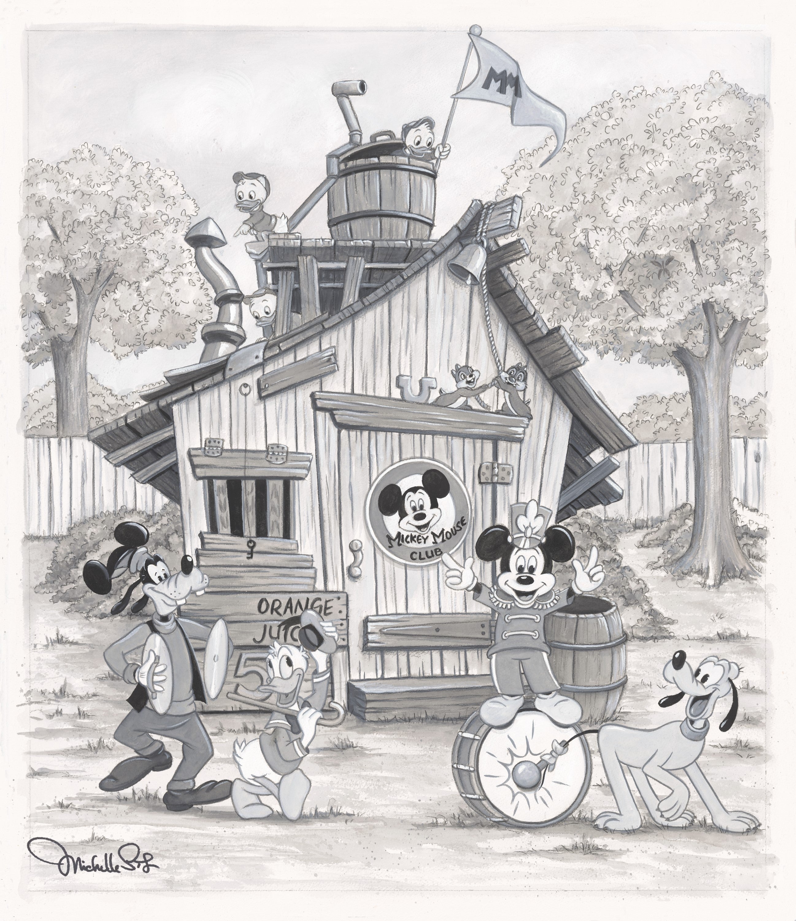 Mickey Mouse Clubhouse House Coloring Pages