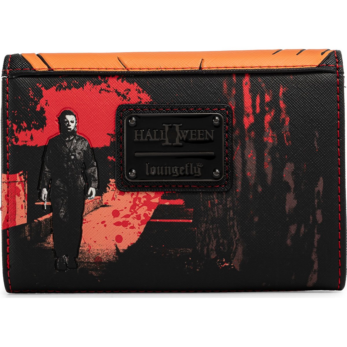 Halloween 2 Michael Myers Pumpkin Trifold Wallet