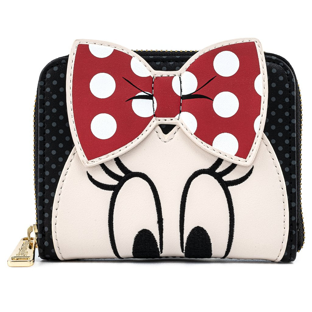 Minnie Mouse Bow Zip Around Wallet
