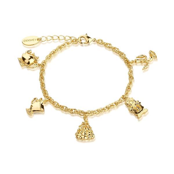 Yellow Gold Plated Beauty & Beast Charm Bracelet – Stage Nine