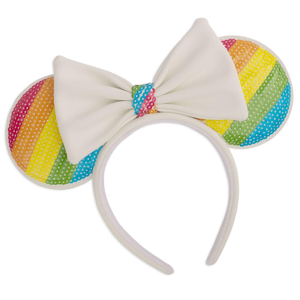 Disney Sequin Rainbow Minnie Ears Headband