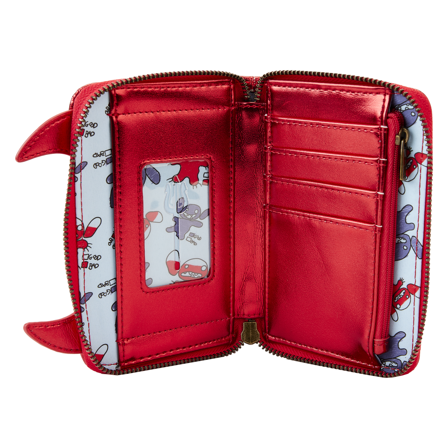 Disney Stitch Devil Cosplay Zip Around Wallet