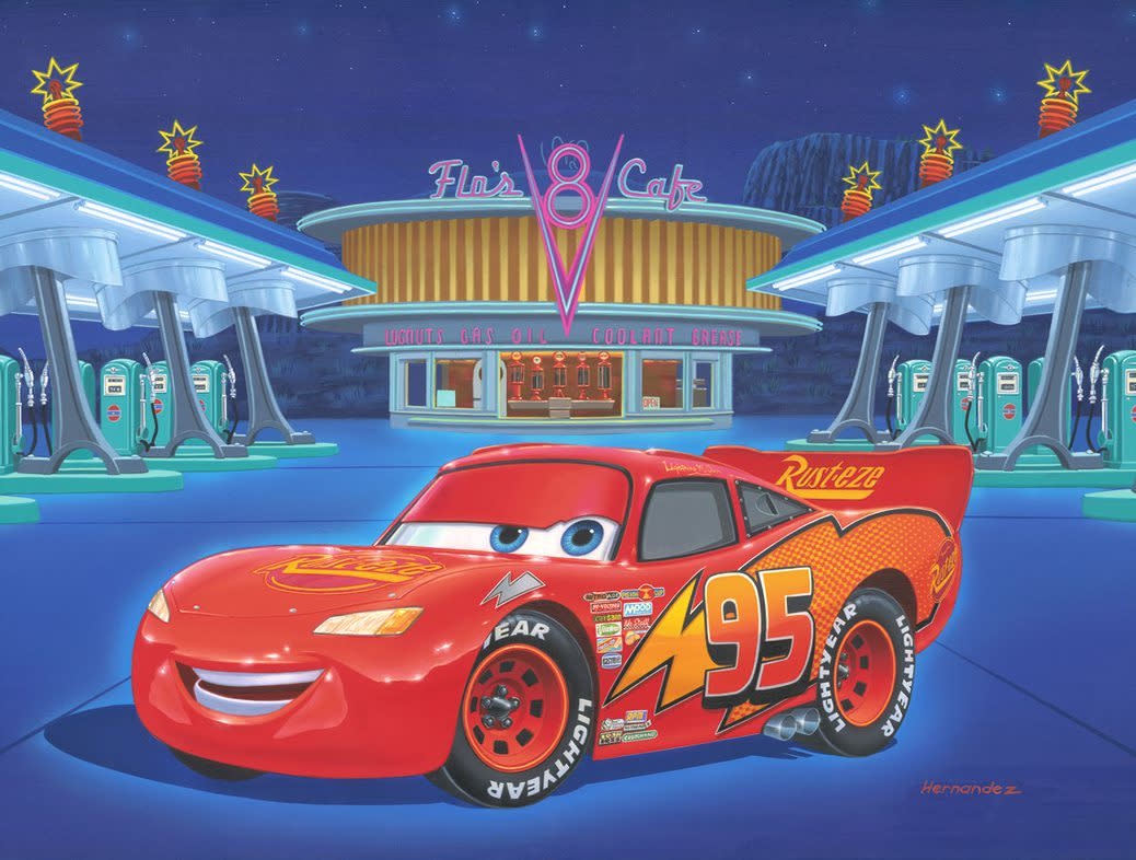 Pit Stop at Flo's - Disney Treasure On Canvas