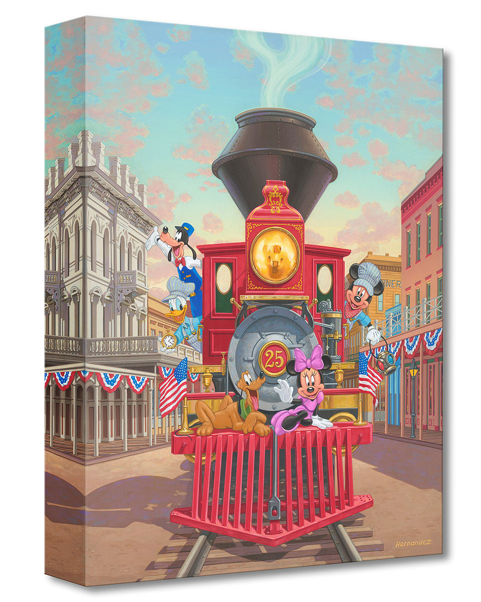 All Aboard Engine 25 - Disney Treasure On Canvas