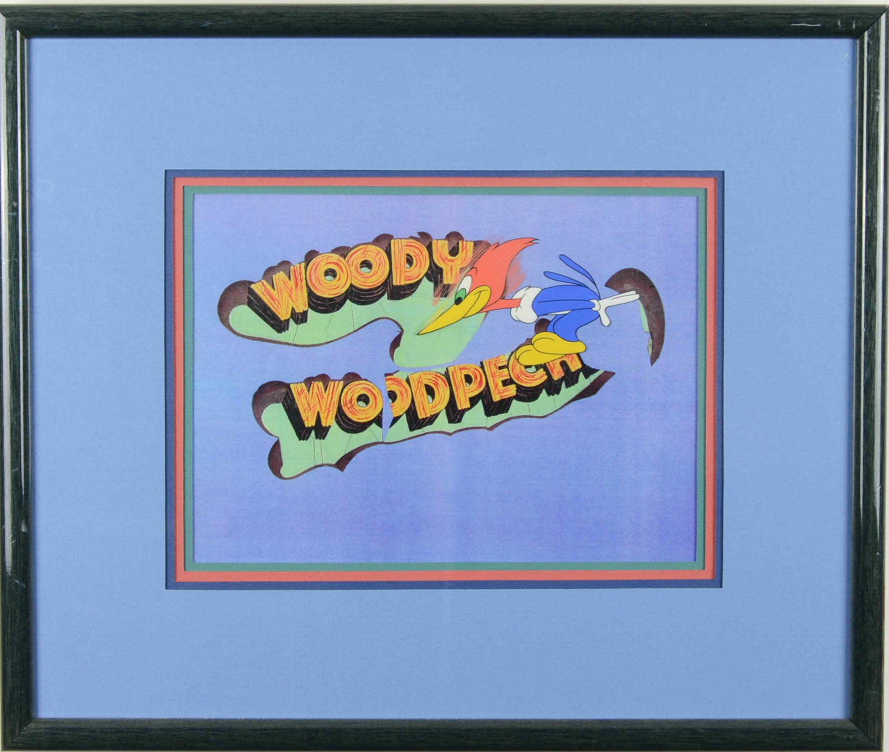 Woody Woodpecker Hand Painted Cel over Title – Stage Nine