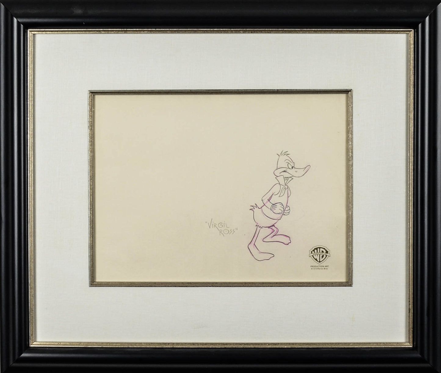 Daffy Duck Production Drawing