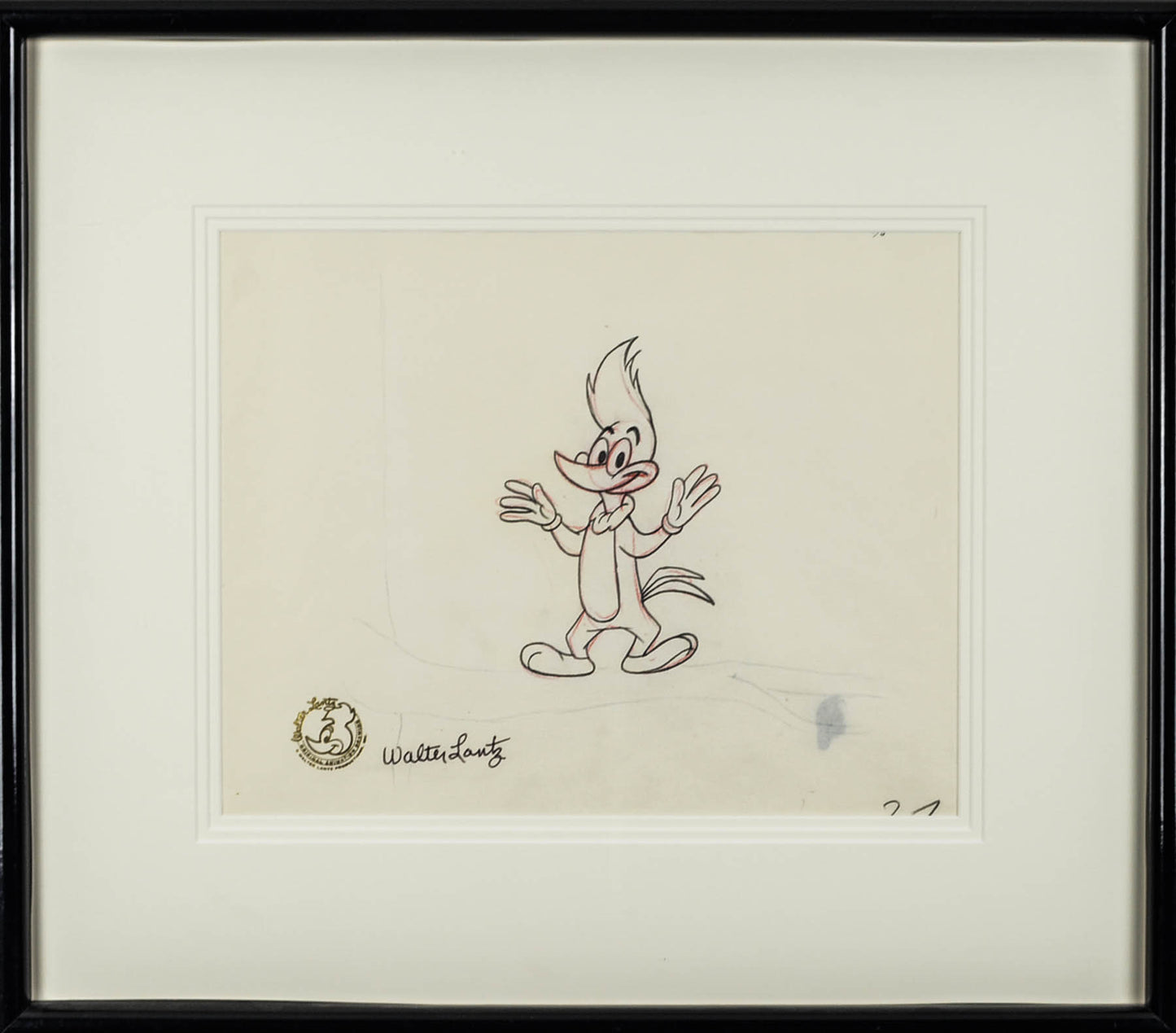 Woody Woodpecker Production Drawing