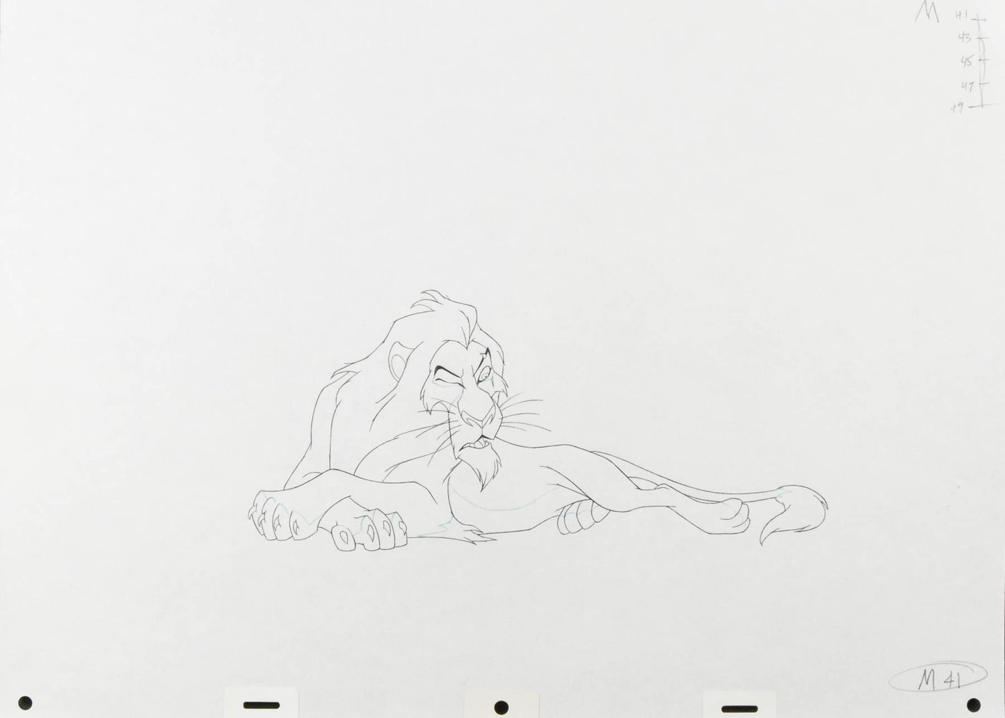 Lion King Scar Production Drawing
