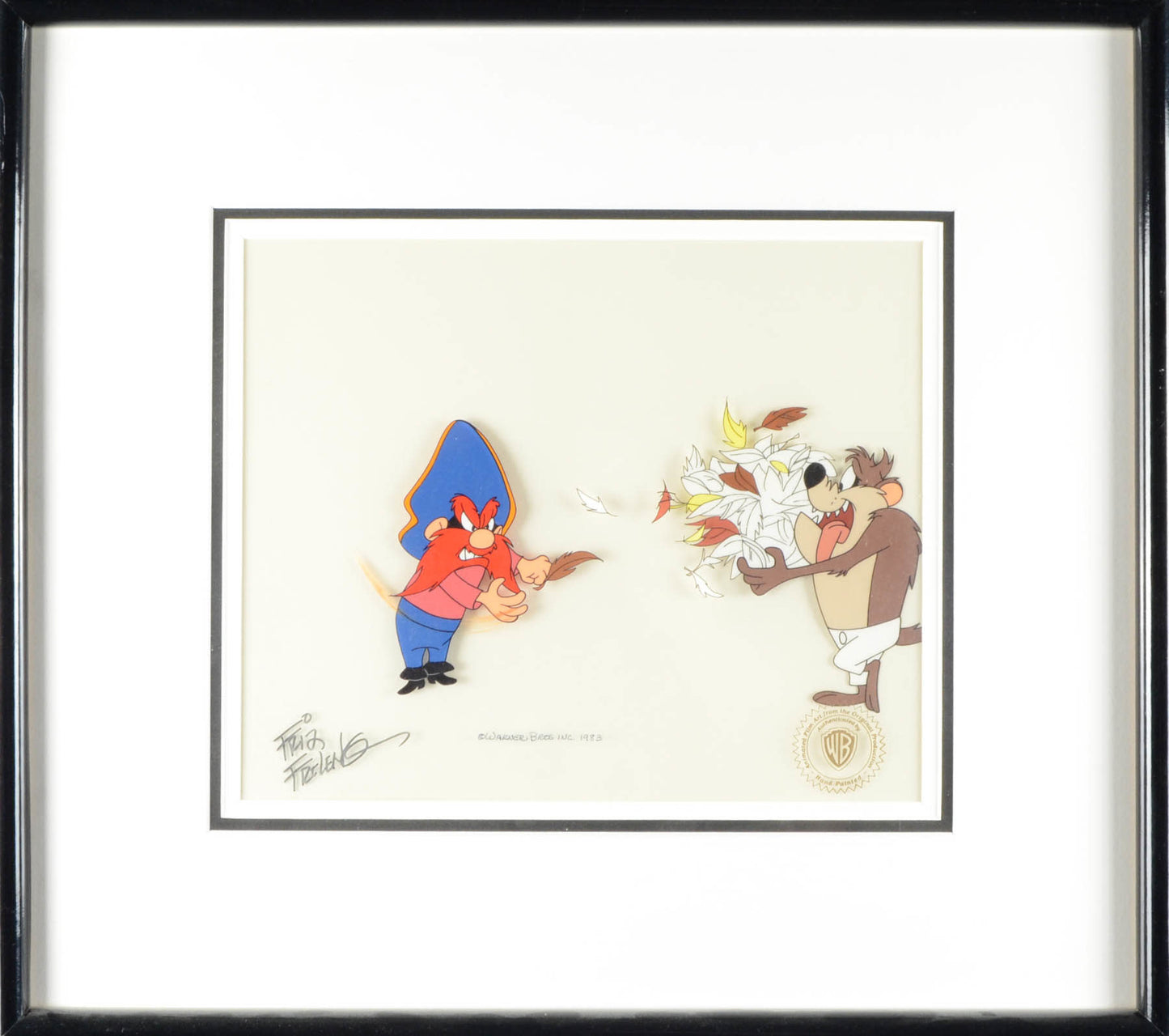 Yosemite Sam & Taz Hand Painted Cel