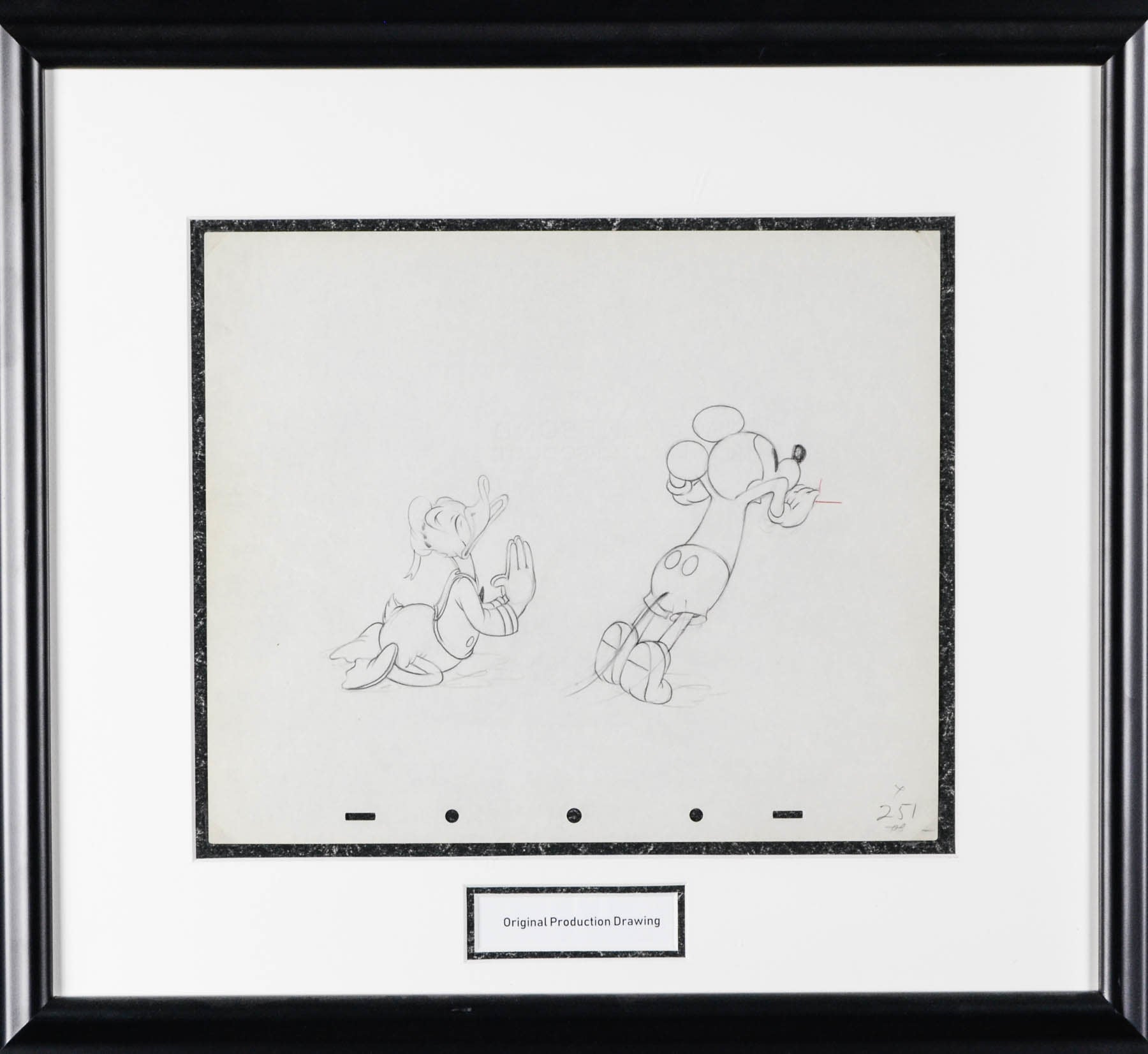 Donald Mickey Production Sketch