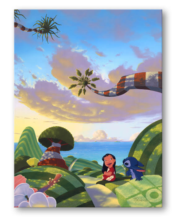 A Tropical Idea - Hand-Embellished Giclée on Canvas