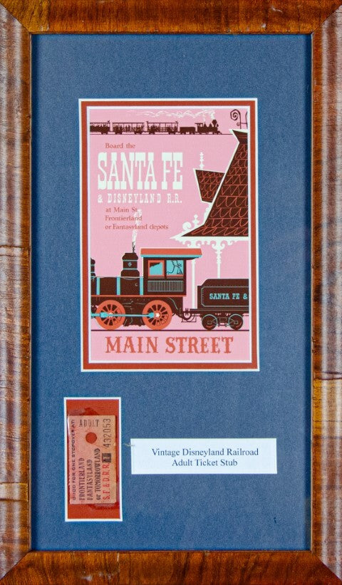 Vintage Disneyland Railroad Adult Ticket Stub