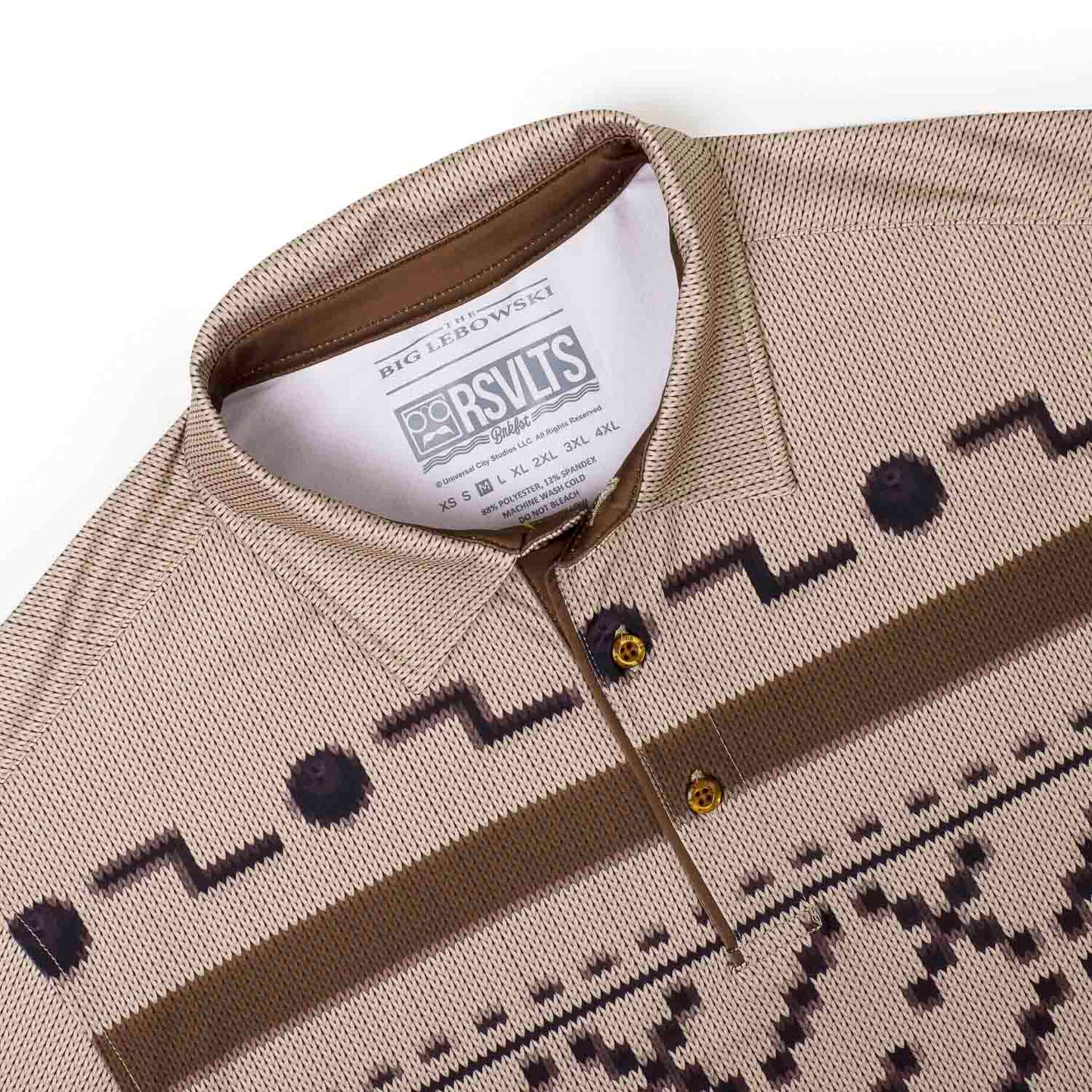 RSVLTS The Big Lebowski El Duderino Breakfast Balls All Day Polo Shirt