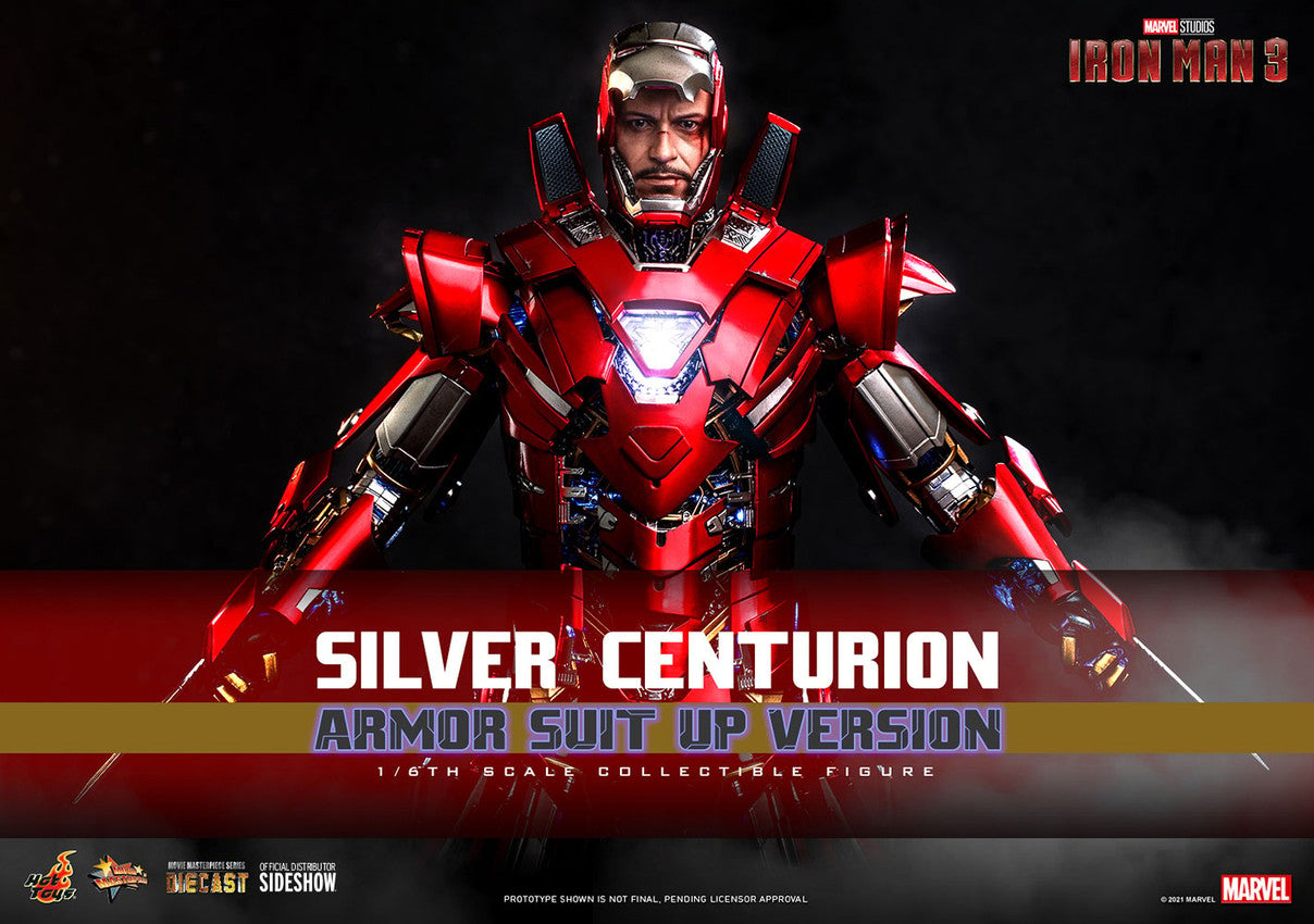 Iron Man 3 Silver Centurion Suit up 1 6 Scale Stage Nine