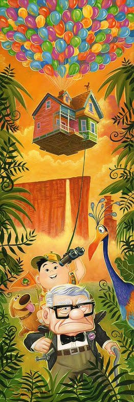 Journey To Paradise Falls - Disney Treasure On Canvas