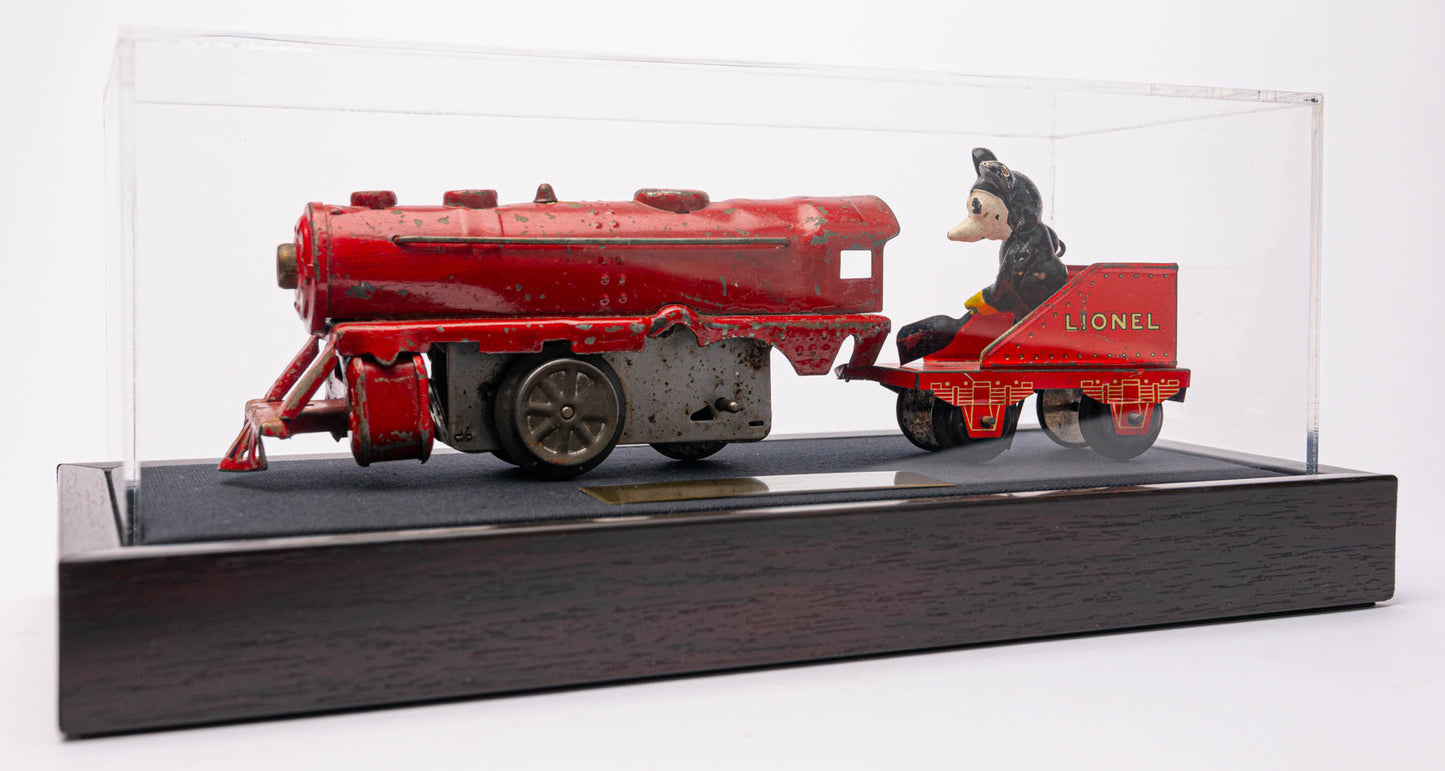 Lionel Mickey Circus Train Stoker Car and Engine.  c.1935