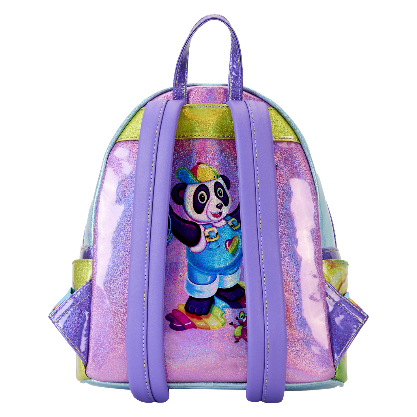 Lisa Frank: Yellow Rainbow Ring Saturn Loungefly Crossbody Bag