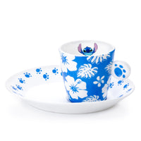 Stitch Bone China Espresso Cup and Saucer