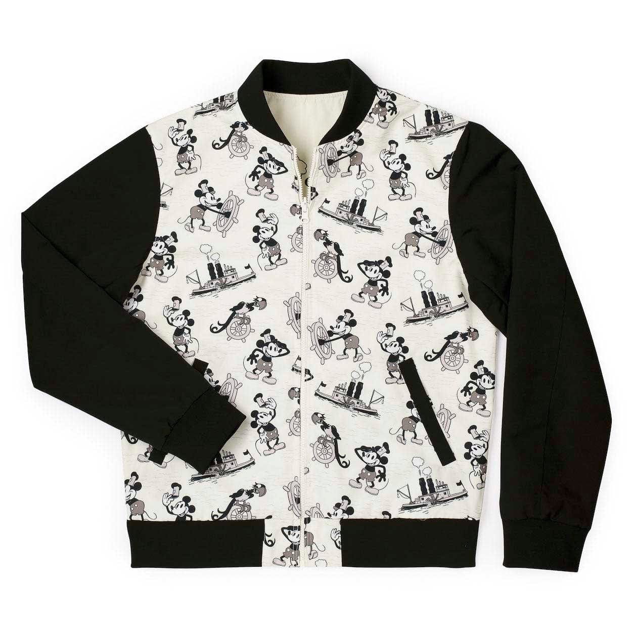 RSVLTS  Disney 100 Steamboat Mickey Limited Edition Reversible Bomber Jacket