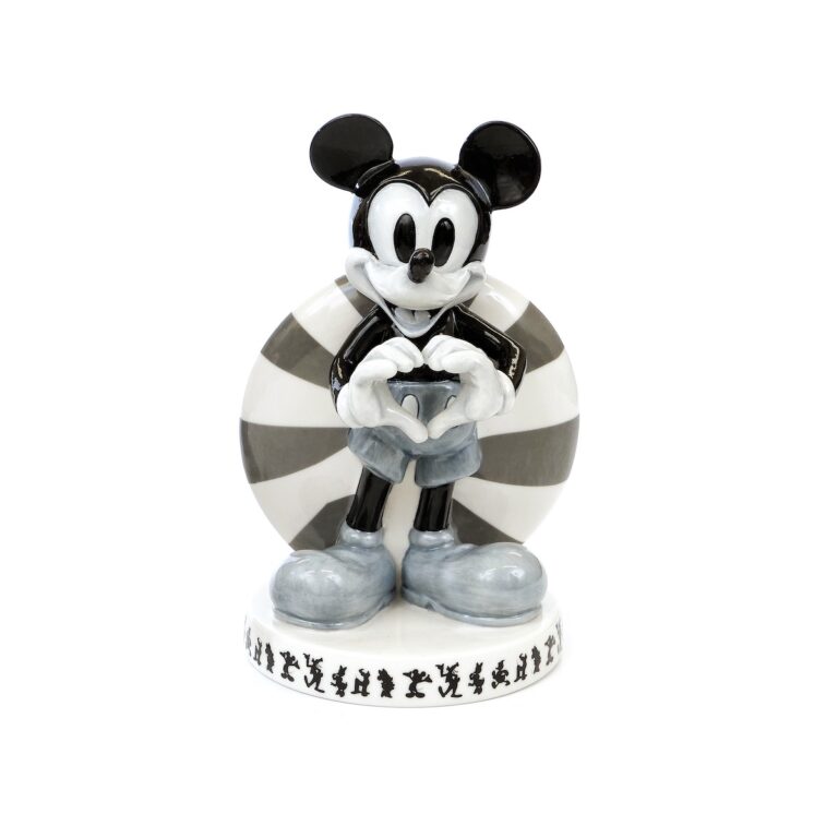 Vintage Mickey Mouse Bone China Figurine