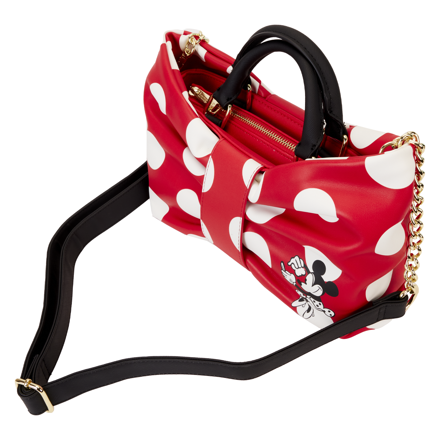 Disney Minnie Mouse Crossbody and matching change purse | Change purse,  Purses, Black and red