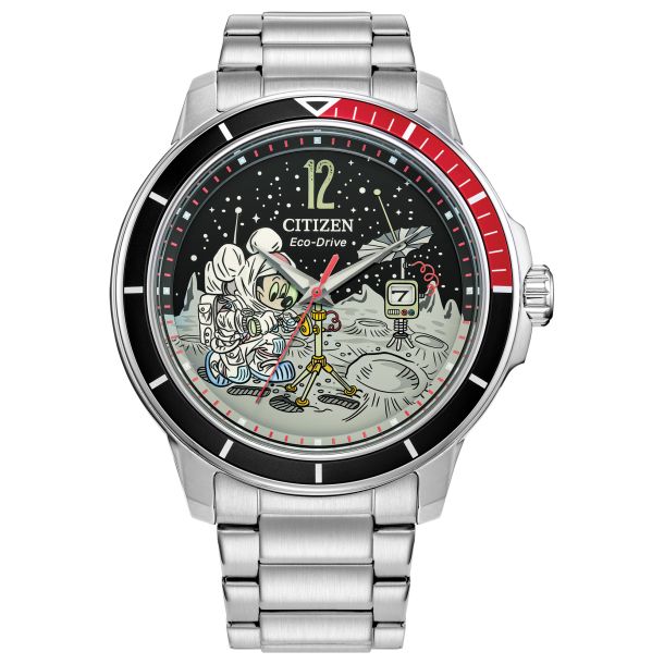Citizen Eco-Drive Disney Mickey Mouse Astronaut Stainless Steel Bracelet Watch