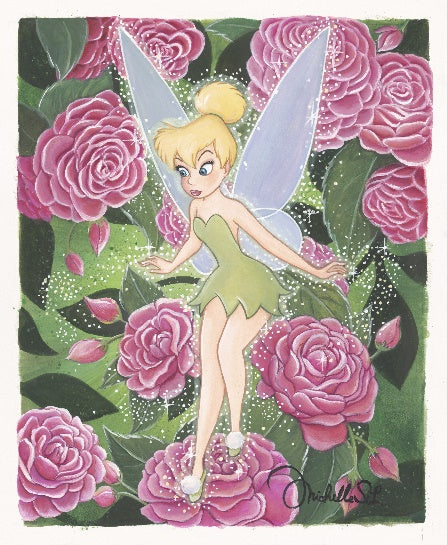 Pixie in The Camellias - Walt Disney Treasure on Canvas