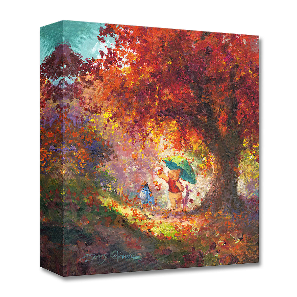 Autumn Leaves Gently Falling -  Disney Treasure On Canvas