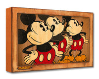 Three Vintage Mickeys -  Disney Treasure On Canvas