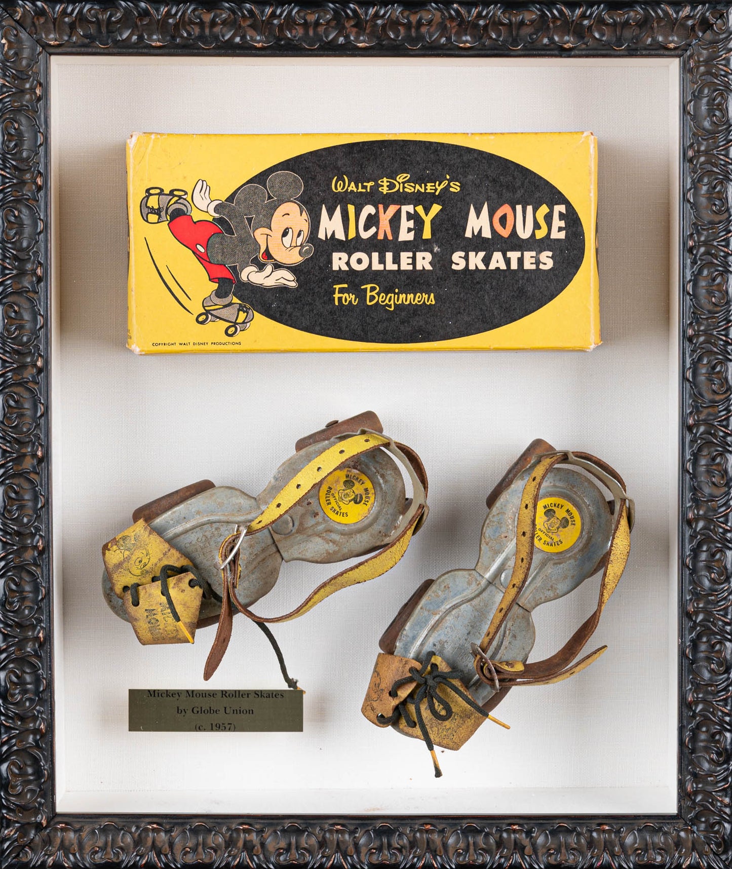 Mickey Mouse Roller Skates by Globe Union  c.1957
