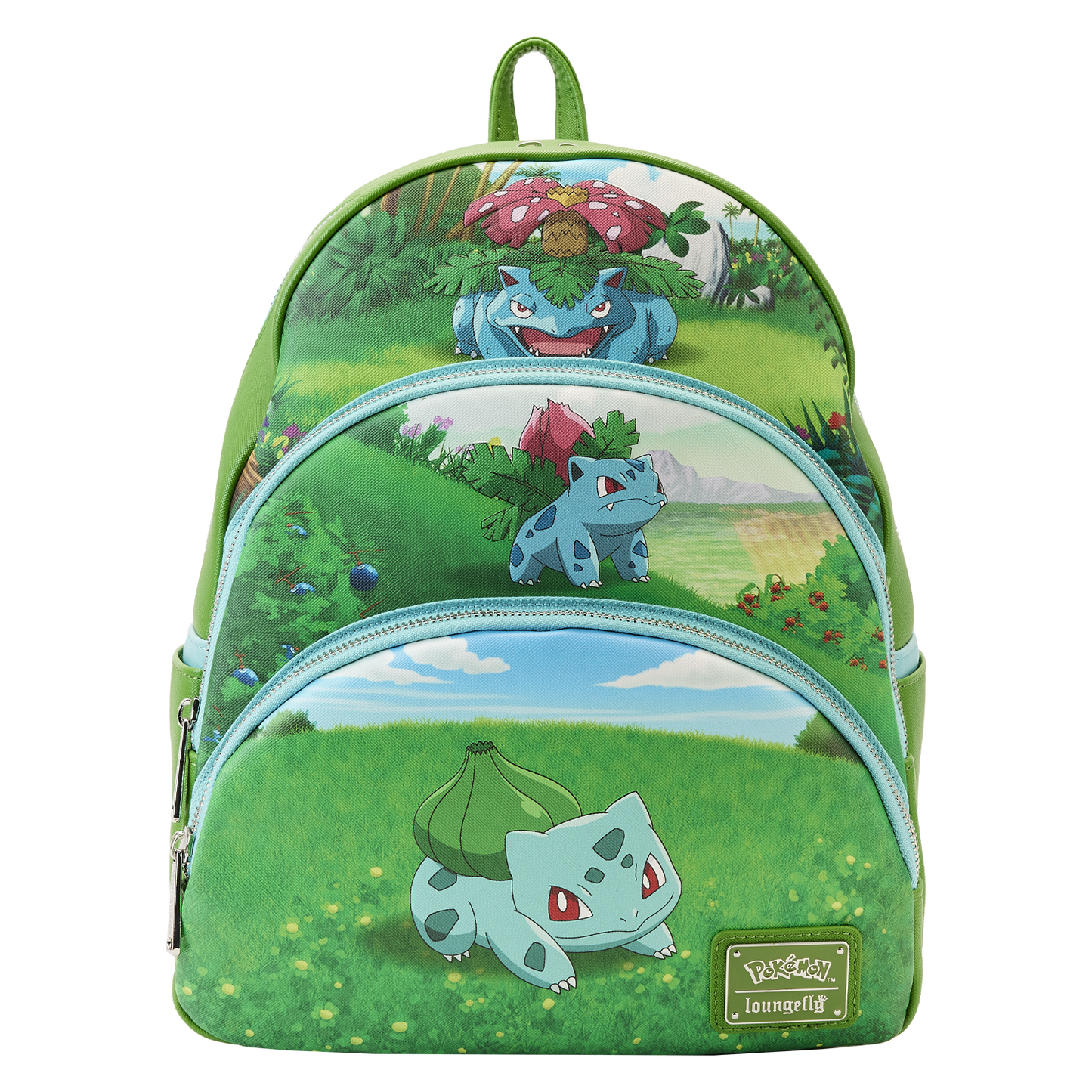 Pokemon Bulbasaur Evolutions Triple Pocket Backpack