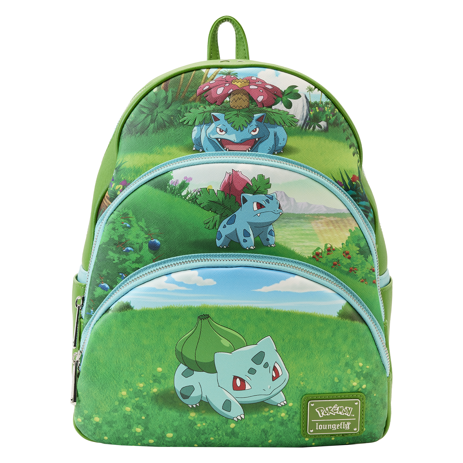 Pokemon Bulbasaur Evolutions Triple Pocket Backpack