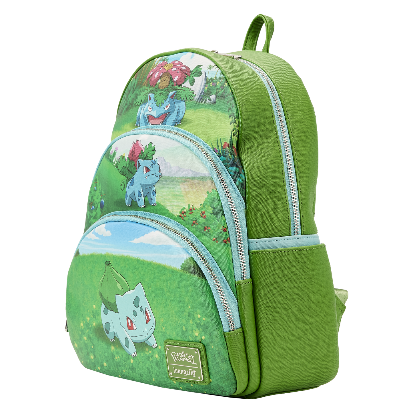 Pokemon Bulbasaur Evolutions Triple Pocket Backpack