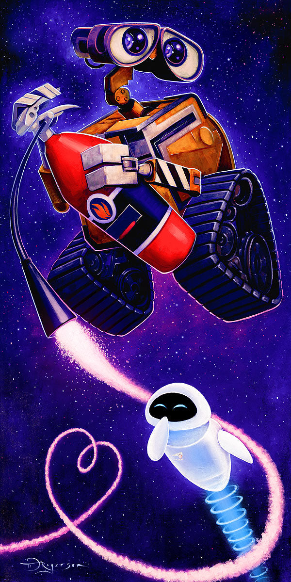Wall-E and E.V.E - Limited Edition Unframed – Stage Nine Entertainment