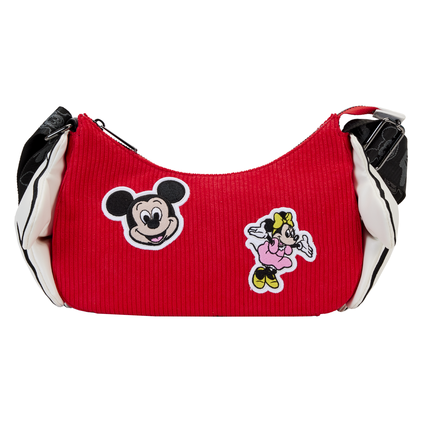 Disney100 Mickey and Minnie Classic Glove Corduroy Convertible Crossbody Purse