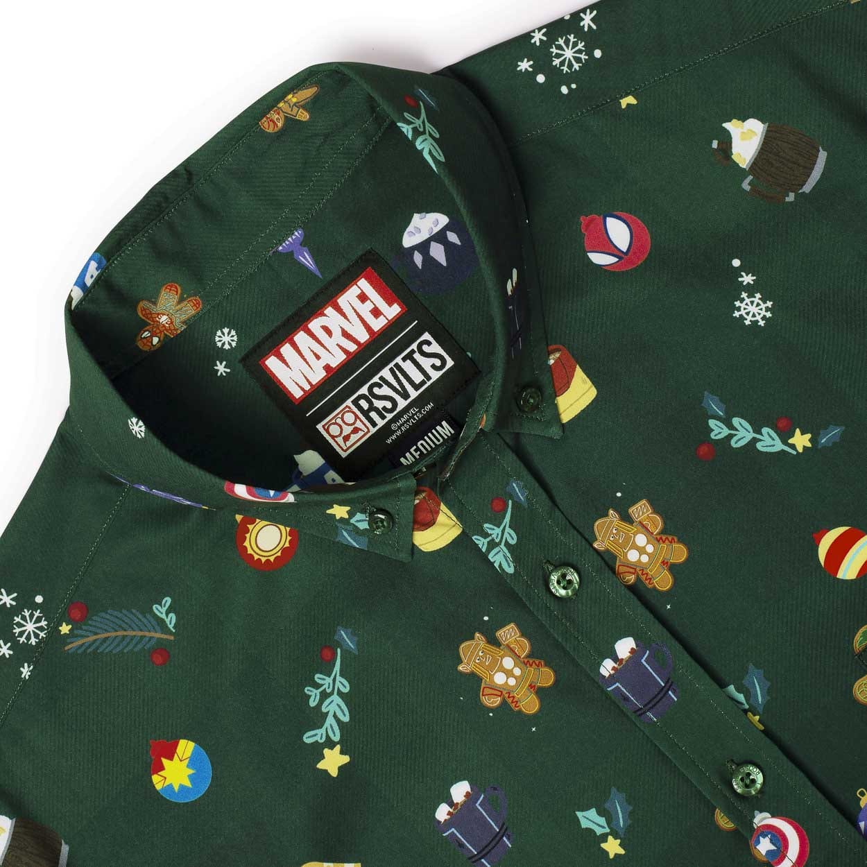 RSVLTS Marvel Heroic Holiday Short Sleeve Shirt